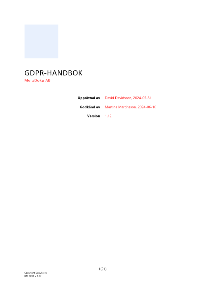 GDPR-handbok 2024