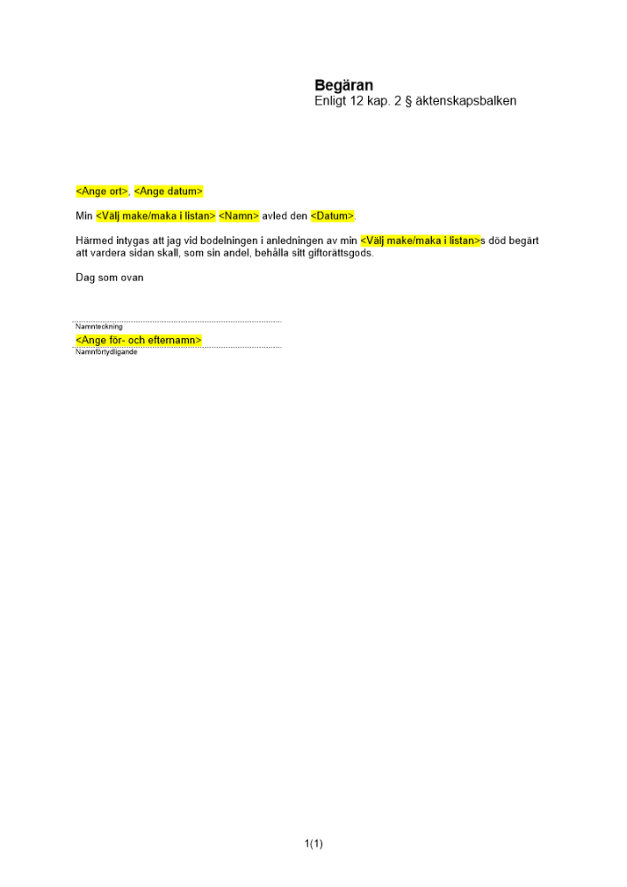 Begäran enligt 12 kap 2 §