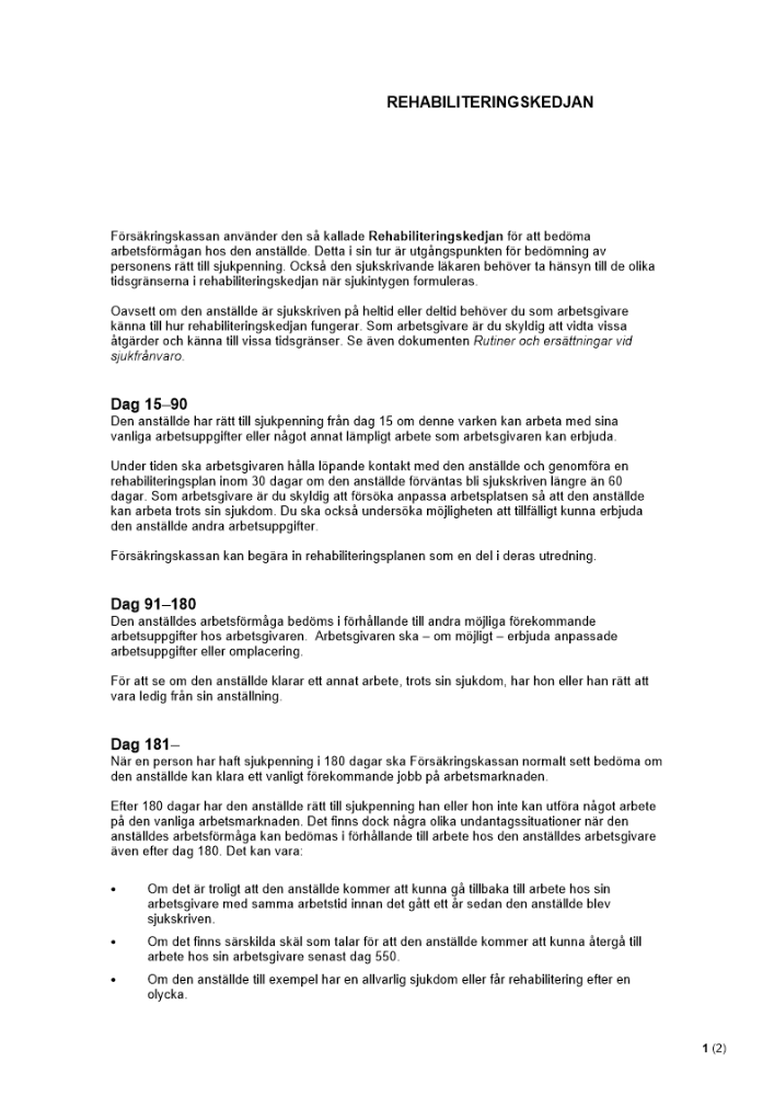 Rehabiliteringskedjan