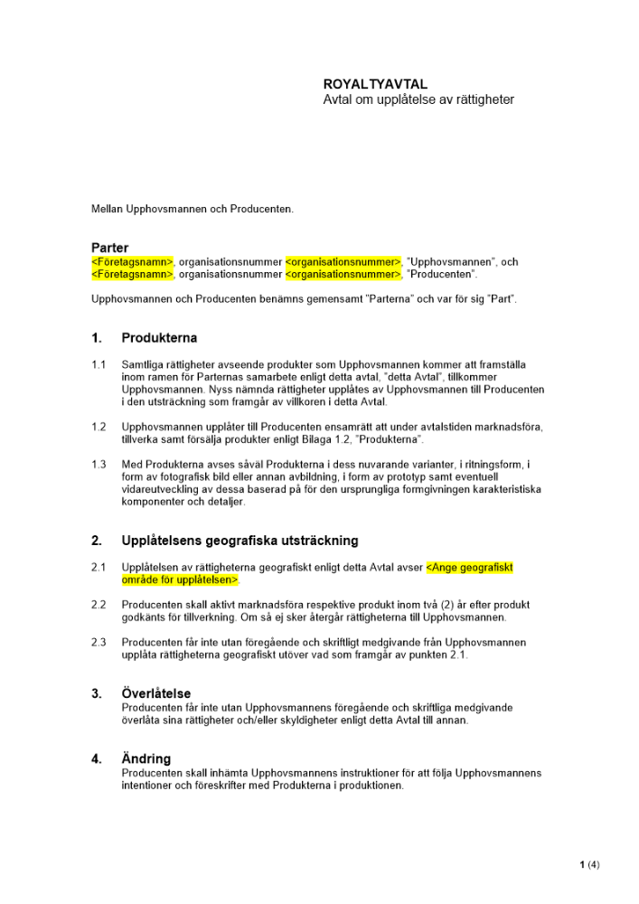 Royaltyavtal
